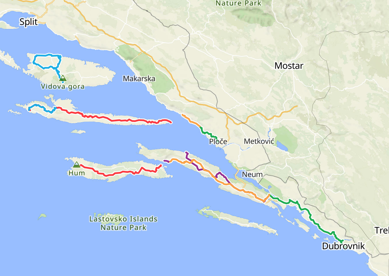Croatia-Dalmatian-Islands-Split-to-Dubrovnik